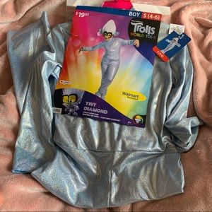 New | Boys Trolls Tiny Diamond Costume | Size S (4-6)